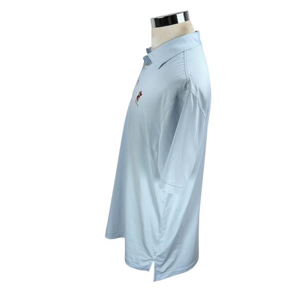 Peter Millar Summer Comfort Polo Shirt Men's Large Blue Harry Potter The Kiln - Picture 4 of 10